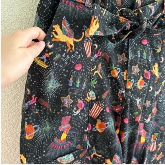 NWT Farm Rio Anthropologie Amorina Utility Pants - Picture 4 of 9